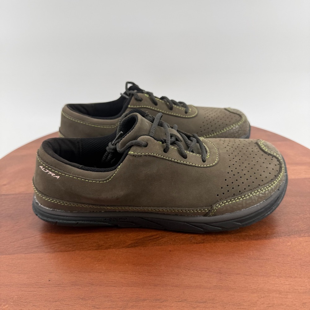 Altra Intuition Everyday Brown Faux Suede Leather Walking Shoe A2473 Women's 6.5